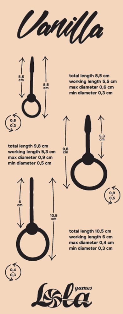 Sada uretrálních masážních sond Vanilla Spin - Obrázek 2