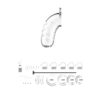 Shots ManCage Model 16 Chastity 4.5 Cage with Silicone Urethal Sounding - Obrázek 2
