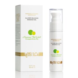 YESforLOV Massage Gel Pineapple Green Tea 50ml - EXPIRACE 7/25 - SLEVA 50%