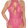 Cottelli Crotchless Lace Body 2643537 Pink
