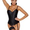 Cottelli Matt Satin Corset 2611465 Black - Obrázek 2