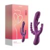 HoneyPlayBox Trilux Kinky Finger Rabbit Vibrator with Anal Beads Purple - Obrázek 2