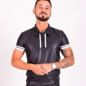 Luxusní pánská polo košile Rebellion Francesco White