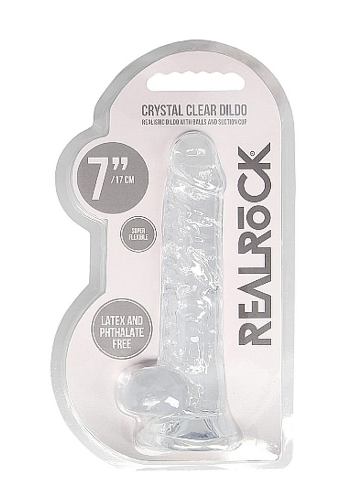 RealRock Realistic Dildo with Balls 17 cm - Obrázek 2