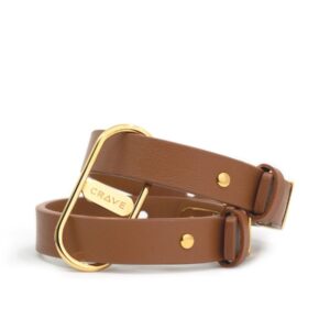 Crave • ICON Cuffs - Tan & 24kt Gold Plated