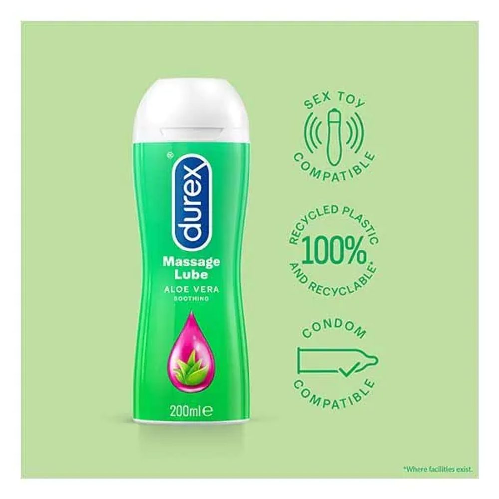Durex Play masážní gel 2v1 Aloe 200ml - Obrázek 2