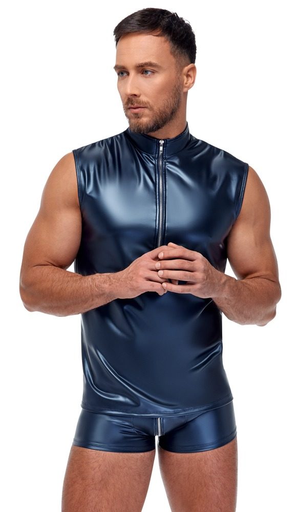 NEK Matte Look Shirt 2161680 Dark Metallic Blue - Obrázek 2