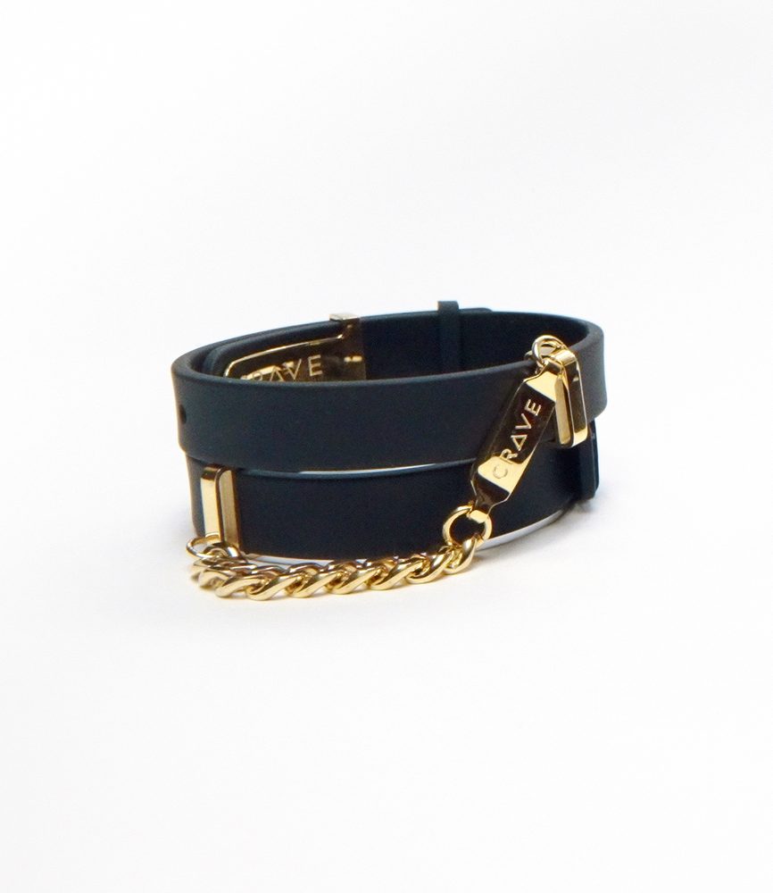 Pouta na ruce CRAVE - Black/24kt Gold - Obrázek 2
