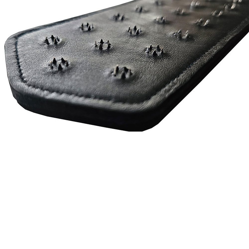 Rouge Pravá kůže nýtovaný bičík černý - Obrázek 2