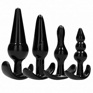 Sono No.80 4-Piece Butt Plug Set Black