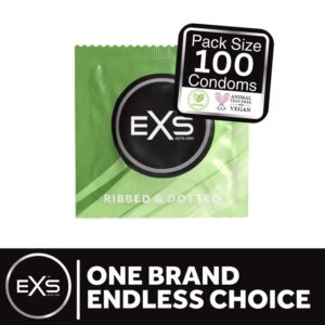 EXS Comfy Fit Ribbed and Dotted Condoms 12 ks