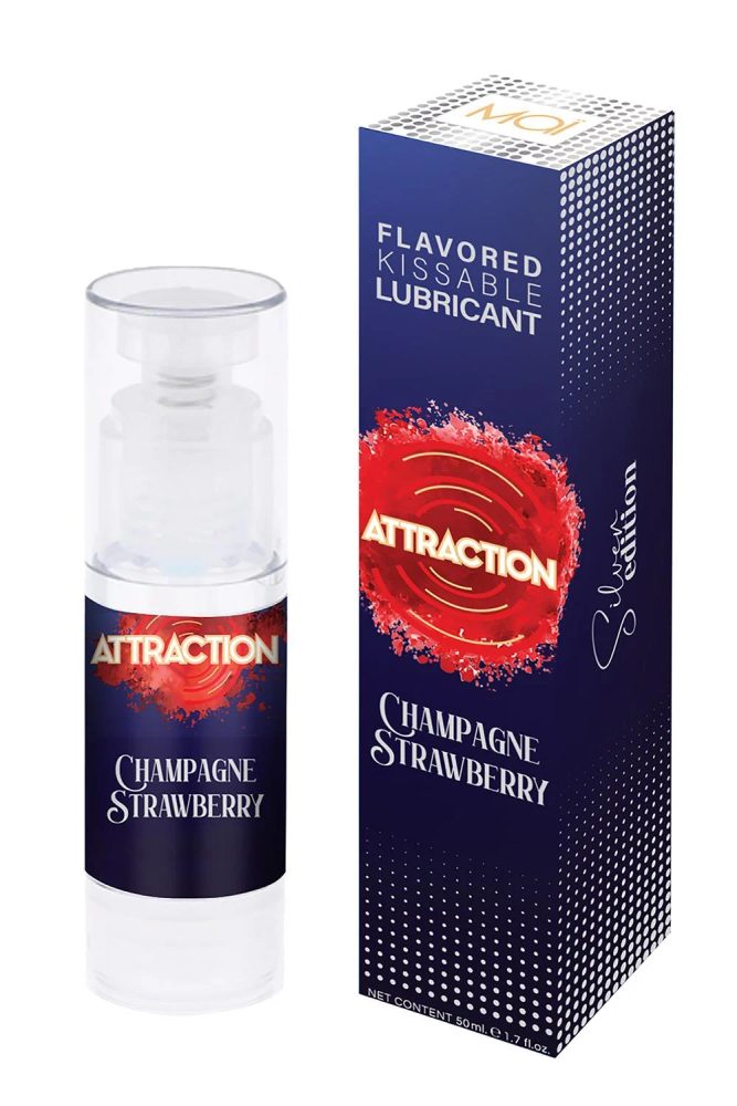 Mai Attraction Kissable Lubricant Champagne Strawberry Flavor 50Ml