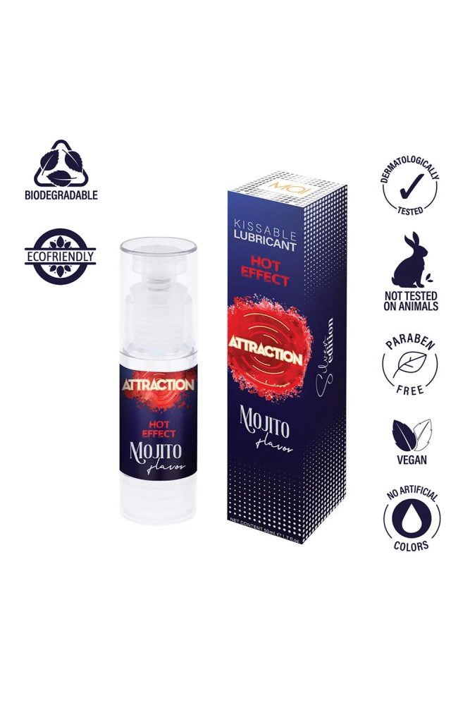 Mai Attraction Kissable Lubricant Hot Effect Mojito 50ml - Obrázek 2