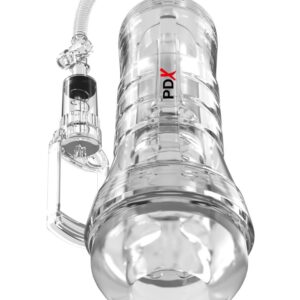 Pipedream PDX Elite ViewTube Vac XXL Pump See-Thru EZ-Grip Pump Stroker Clear