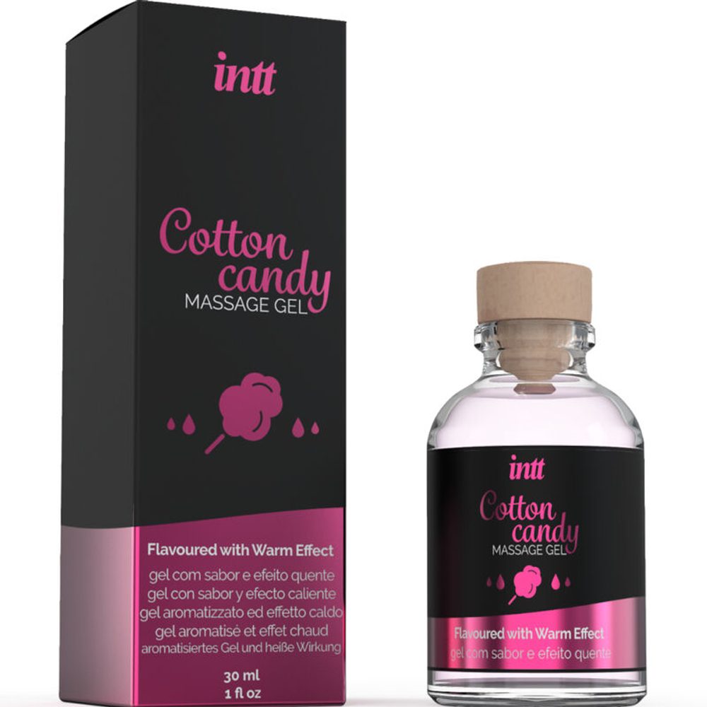 intt Cotton Candy Warming Massage Gel 30 ml - Obrázek 2