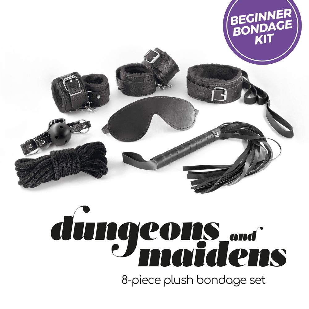 Crushious Dungeons & Maidens BDSM Kit Black - Obrázek 2