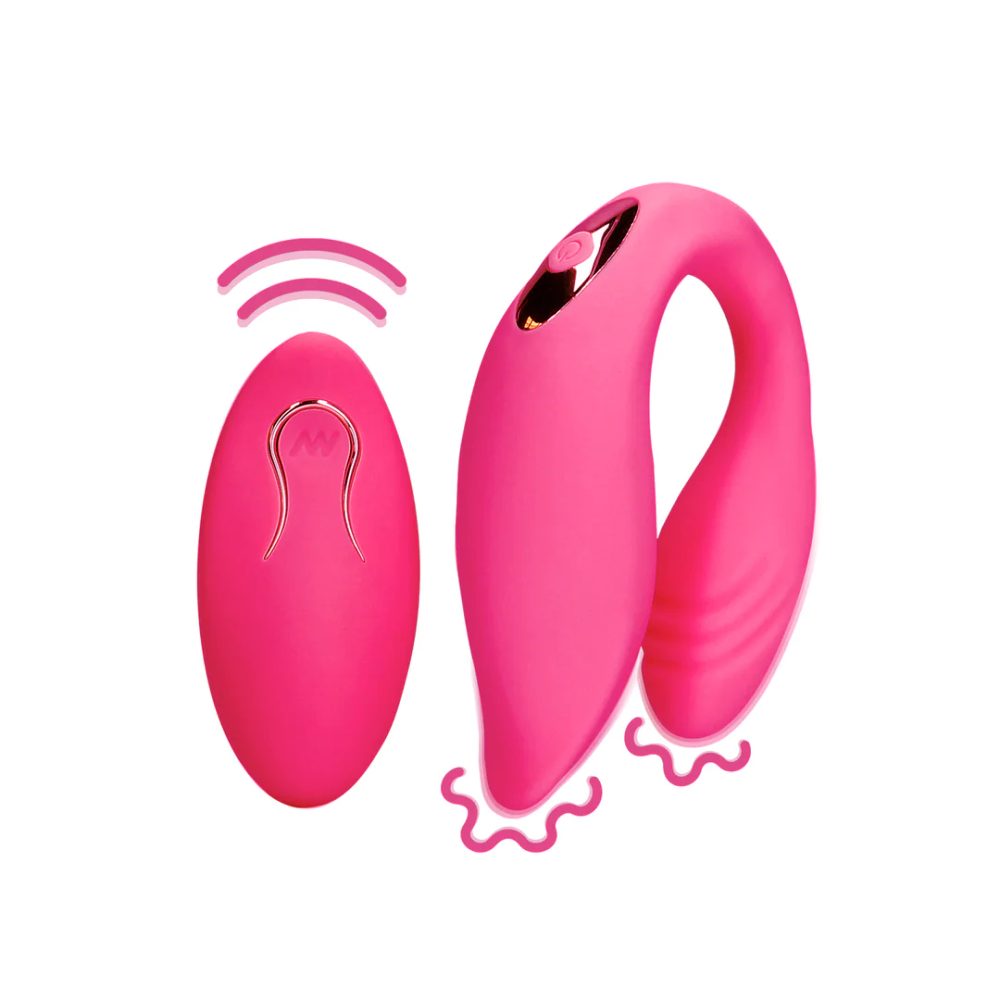 Loveline Couple Toy with Remote Control - Wild Strawberry - Obrázek 2