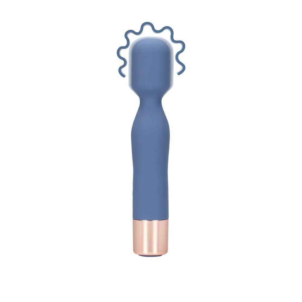 Loveline Mini Wand Vibrator - Blue Horizon - Obrázek 2