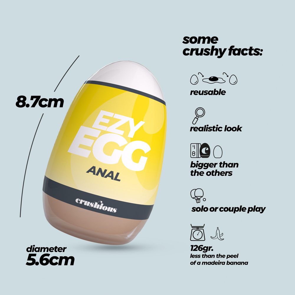 Crushious Ezy Egg Anal Masturbator Egg - Obrázek 2