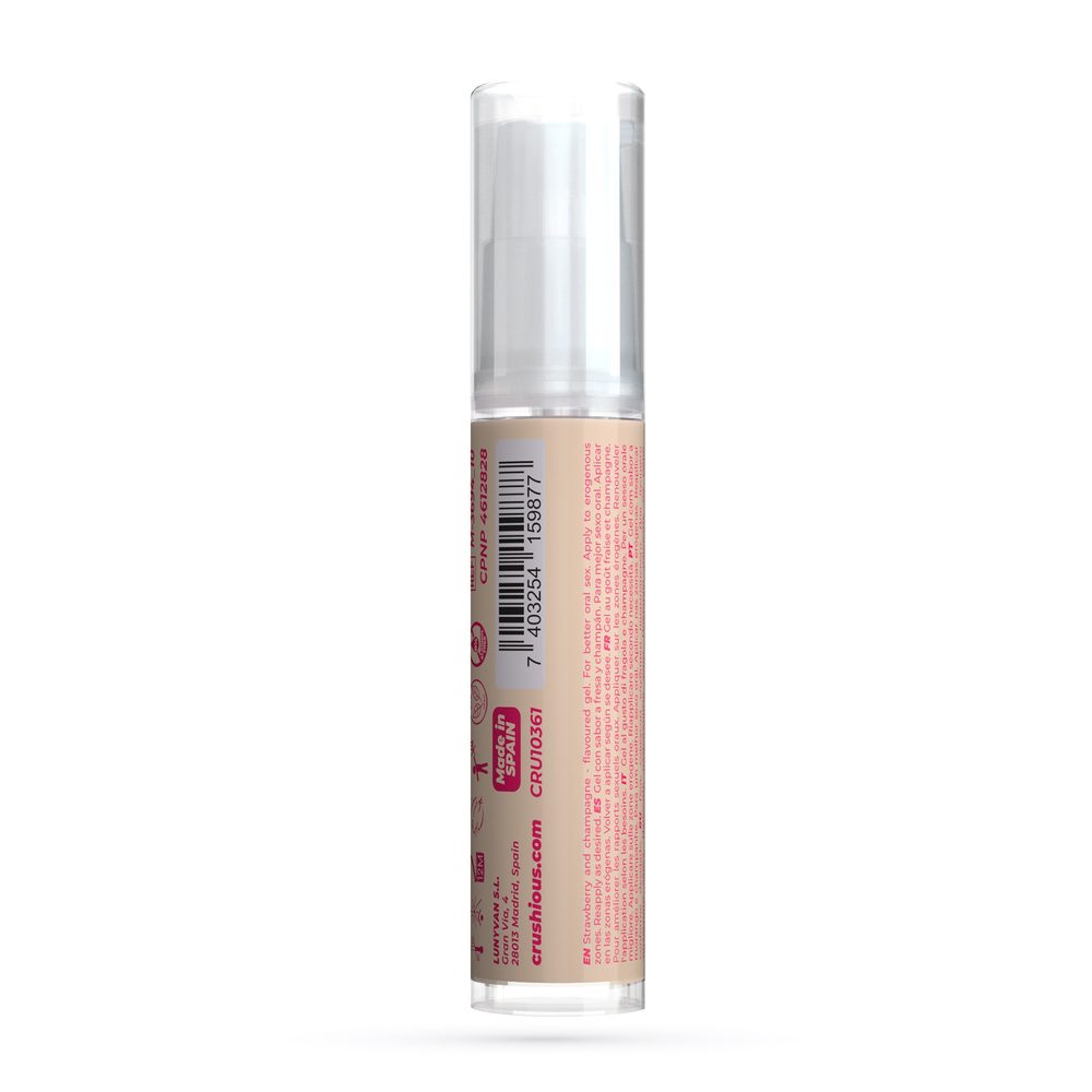 Crushious Steal My Kisses Strawberry Champagne Flavour Lubricant Gel 10ml - Obrázek 2