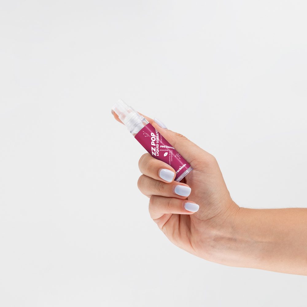 Crushious Zz Pop Liquid Vibrator Red Berries Aroma 10ml - Obrázek 2