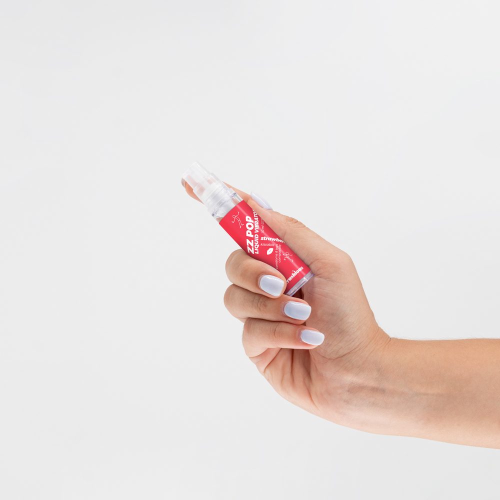 Crushious Zz Pop Liquid Vibrator Strawberry Aroma 10ml - Obrázek 2