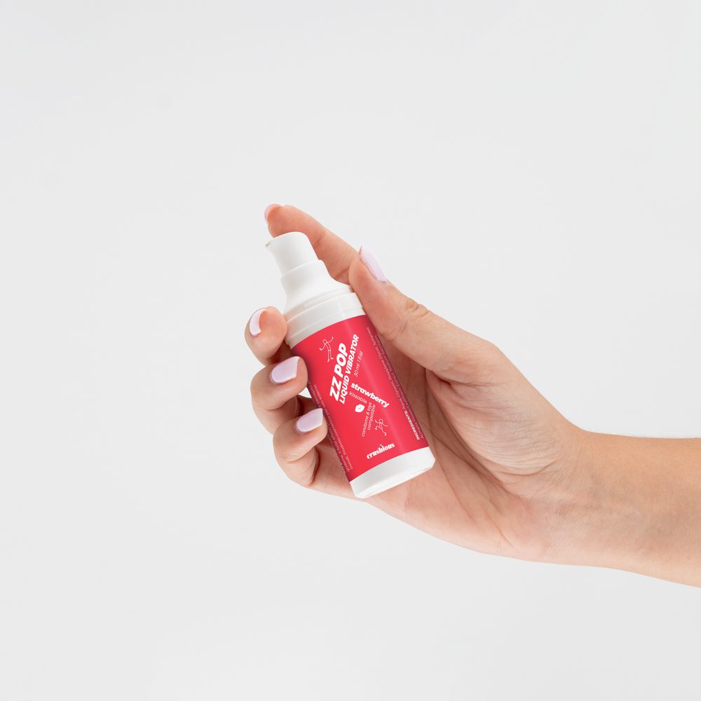 Crushious Zz Pop Liquid Vibrator Strawberry Aroma 30ml - Obrázek 2