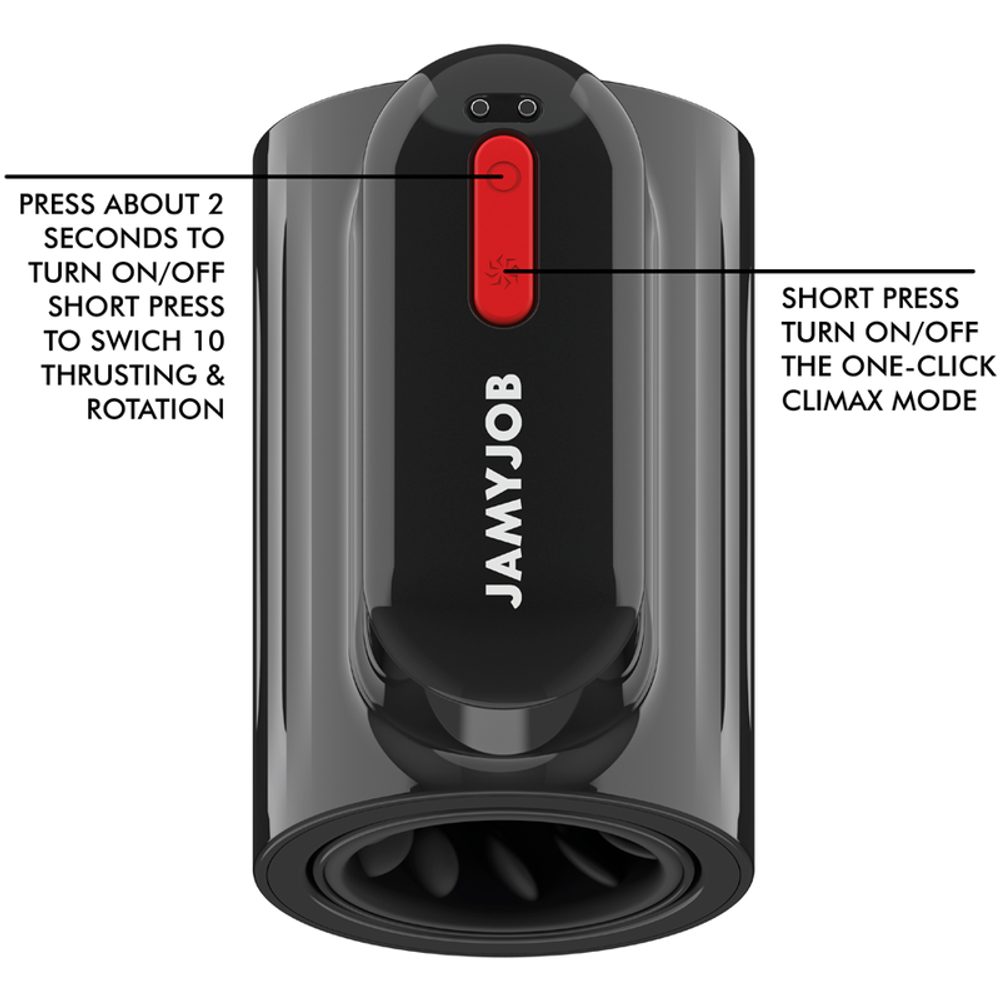 Jamyjob Vortex Thrusting & 360 Rotate Tech Turbo Mode Masturbator - Obrázek 2