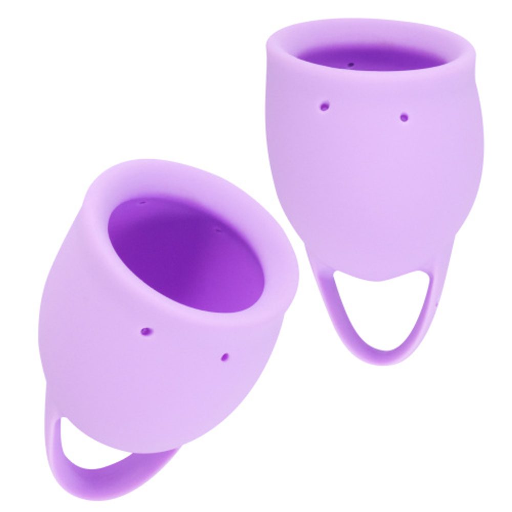 Lola Games Sada menstruačních kalíšků Natural Wellness Levandulová Orchidea 2 ks