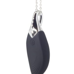 Vibrating necklace Liberty Leaf Black