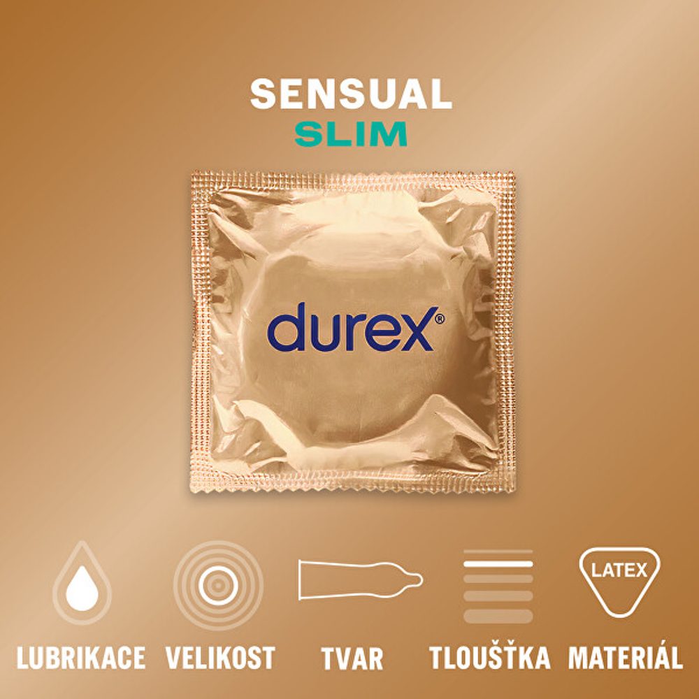 Durex Sensual Slim 3 ks - Obrázek 2