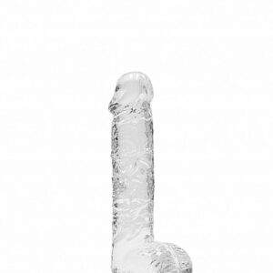 Realrock Realistické dildo s přísavkou transparentní 15