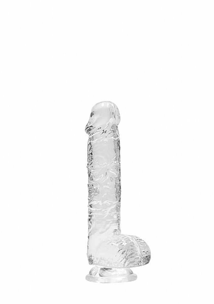 Realrock Realistické dildo s přísavkou transparentní 15