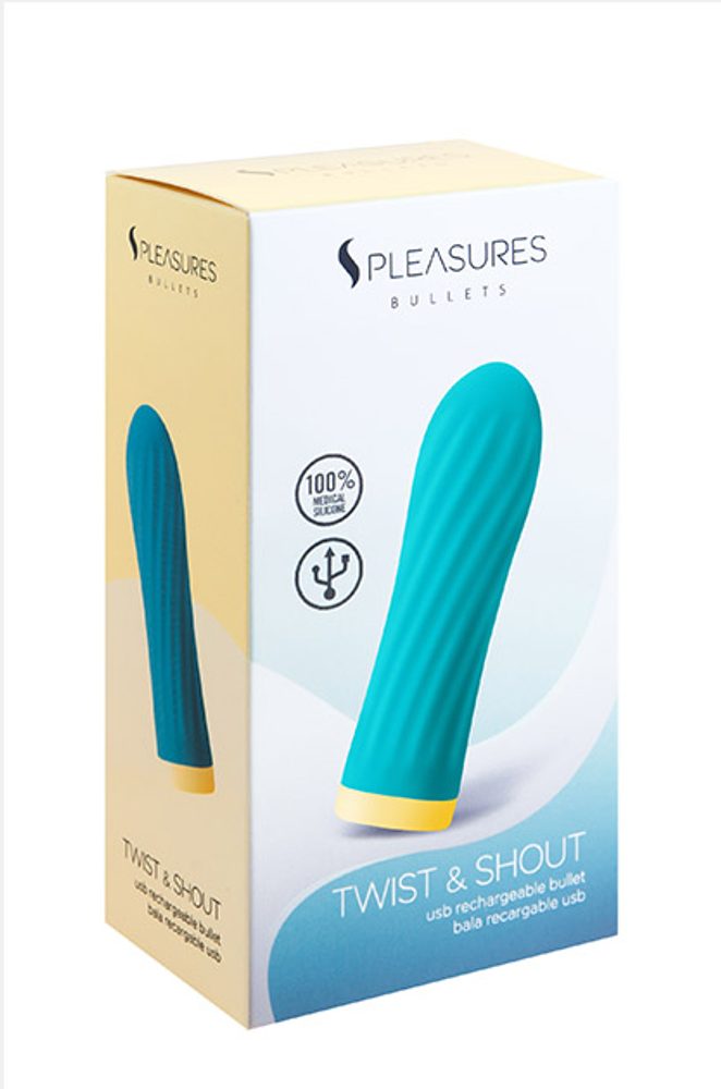S Pleasures Twist&Shout Turquoise - Obrázek 2
