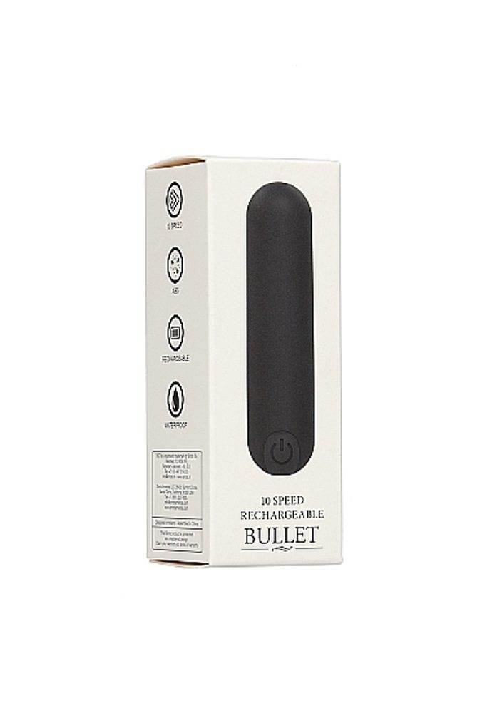Shots Be Good Tonight 10 Speed Rechargeable Bullet Black - Obrázek 2