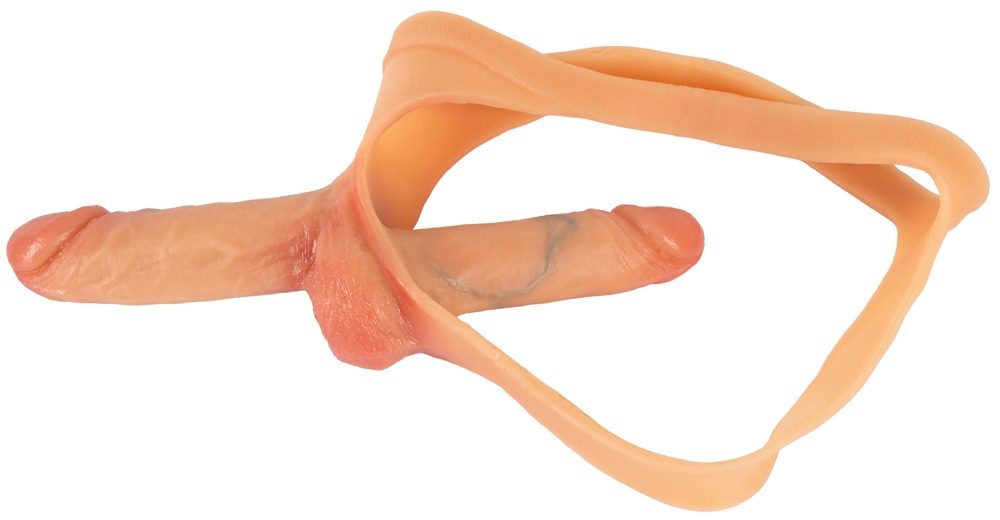 You2Toys Ultra Realistic Double Penis Thong realistický dvojitý strap on - Obrázek 2