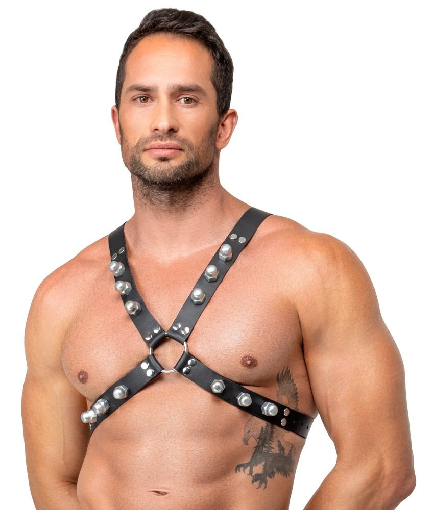Zado Leather X Shaped Chest Harness 2010313 Black - Obrázek 2