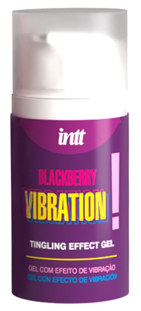 intt Vibration! Blackberry Tingling Effect Gel 15 ml - Obrázek 2