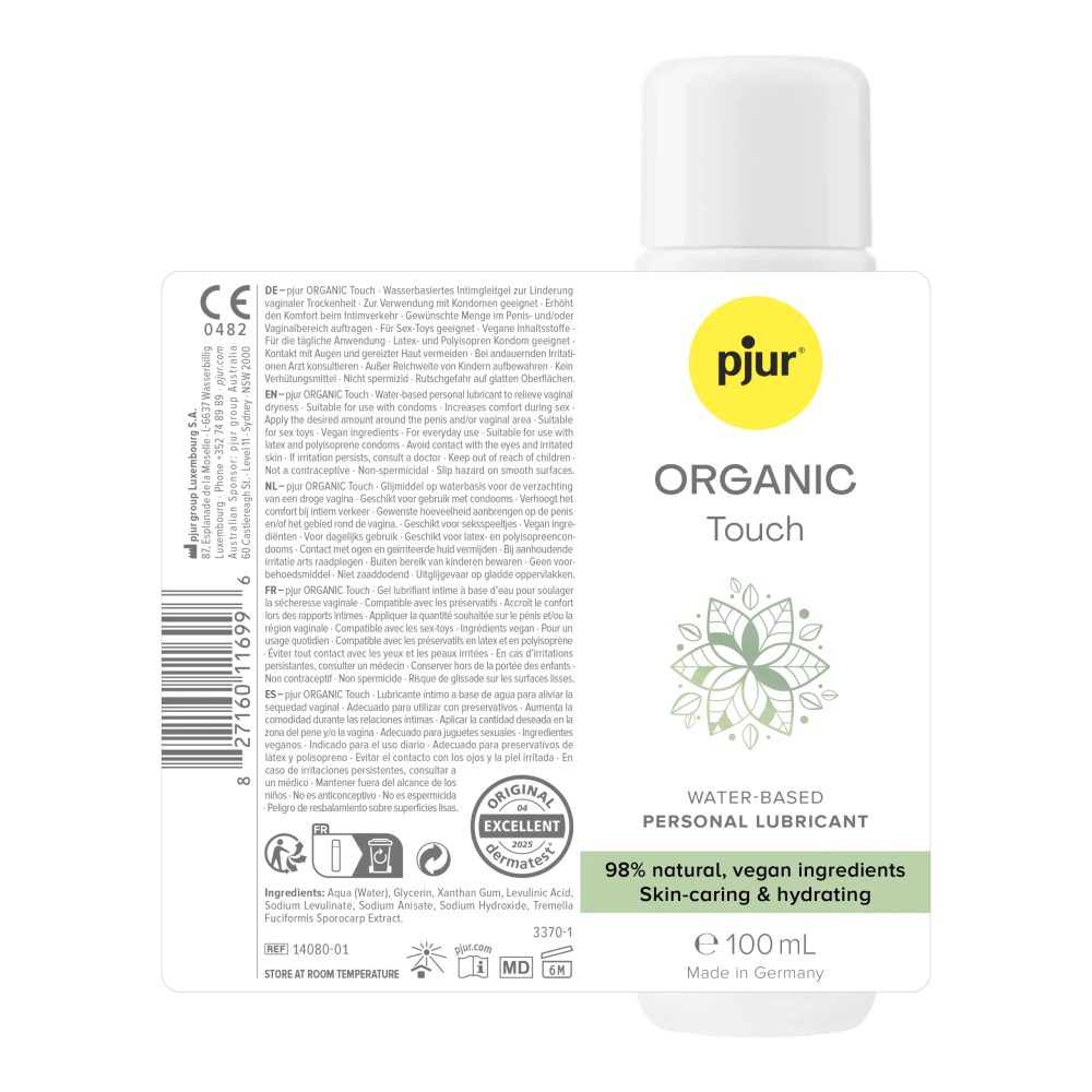 pjur ORGANIC Touch Water-based Personal Lubricant 100 ml - Obrázek 2
