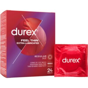 Durex Feel Thin Extra Lubricated 24 ks v krabičce