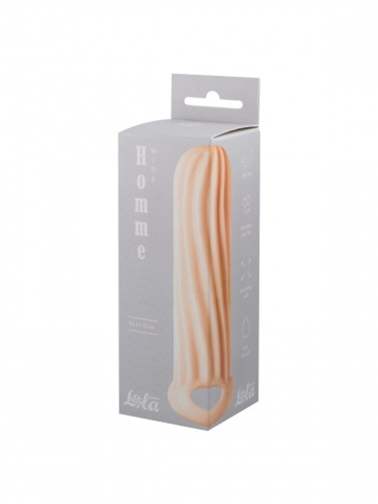 Lola Games Homme Wide Flesh 11-15 cm návlek pro zvětšení penisu - Obrázek 2
