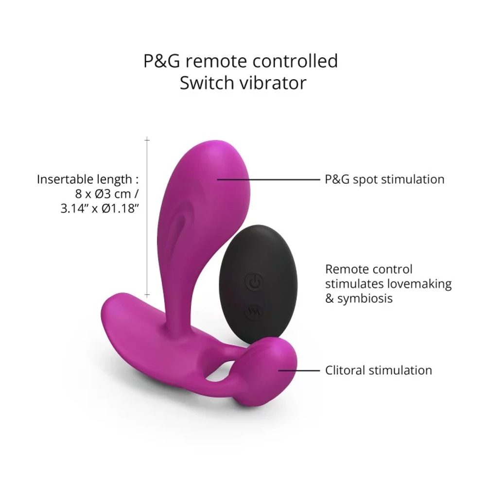 Love to Love Witty P&G Vibrator with Remote Control Pink - Obrázek 2