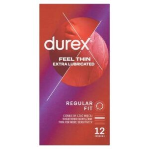 Durex Feel Thin Extra Lubricated 12ks (v krabičce)