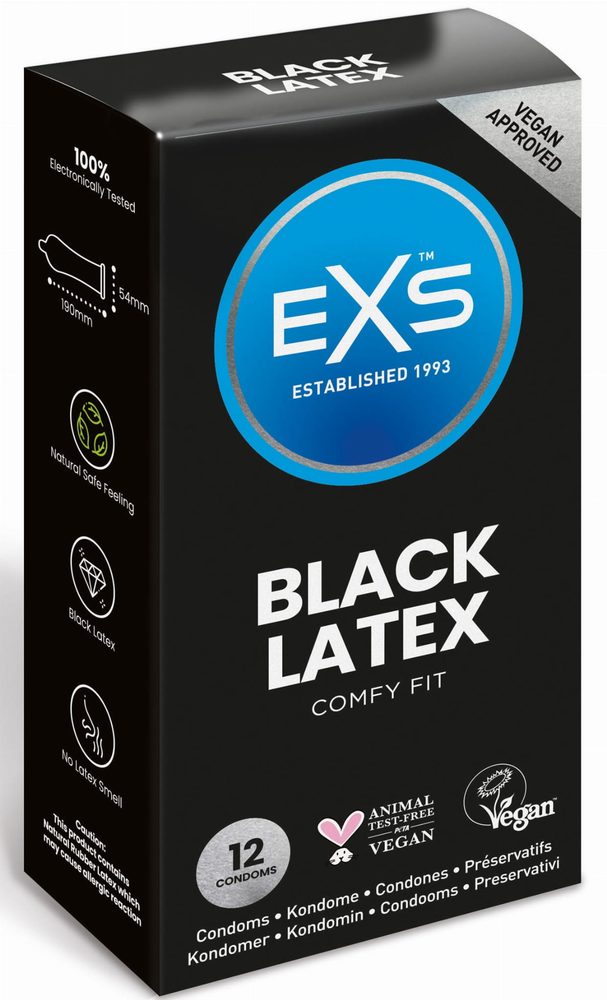 EXS Black Latex 12ks (v krabičce)