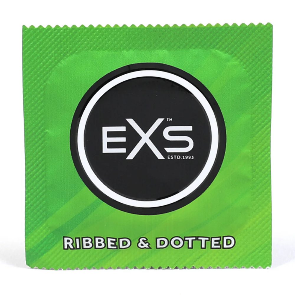 EXS Ribbed and Dotted Condoms 3 ks (v krabičce) - Obrázek 2