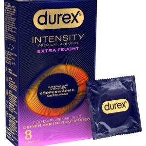 Durex Intensity Extra Feucht bezlatexové kondomy 8 ks