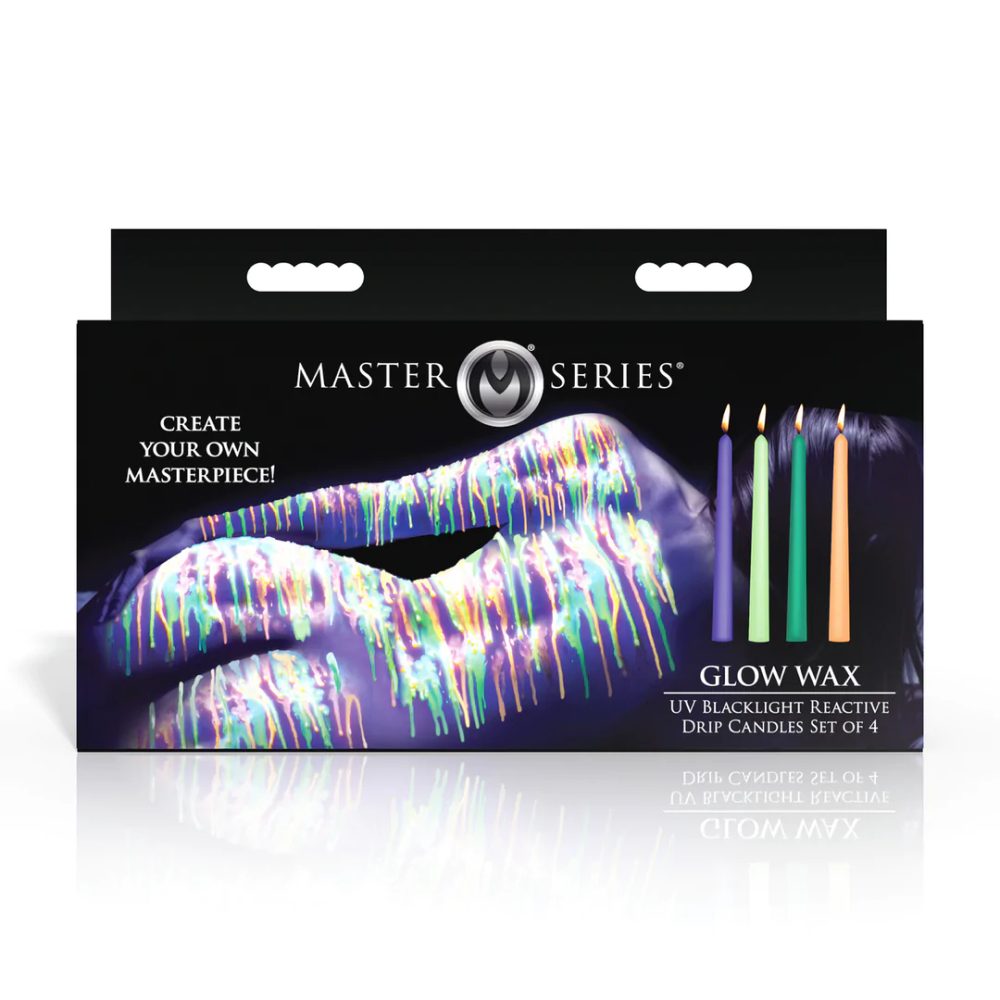 Glow Wax UV Blacklight Reactive Drip Candles - Set of 4 - Multicolor - Obrázek 2