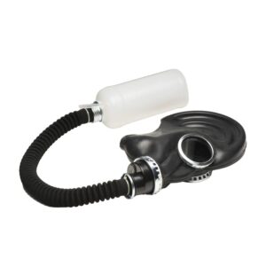 Master Series Dark Inhaler Gas Mask with Bottle