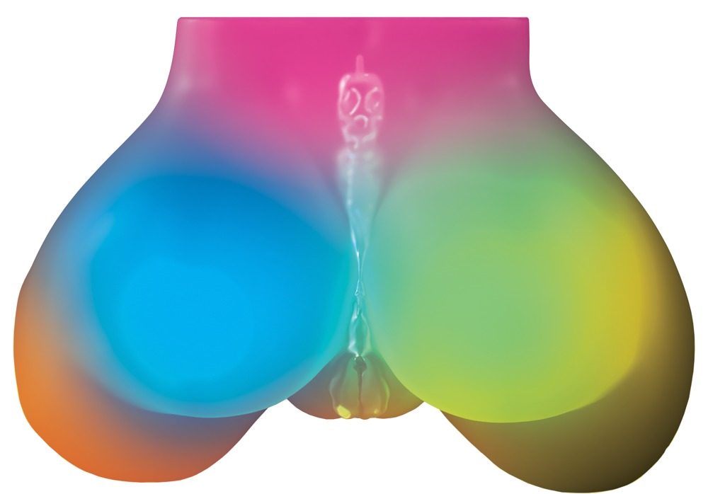 Pipedream PDX Elite Go-Go Booty Self-Lubricating Mega Masturbator Frosted - Obrázek 2